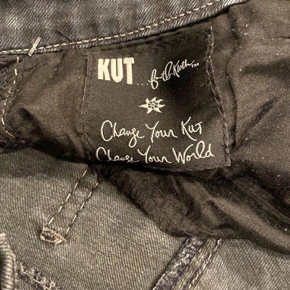 KUT FROM THE KLOTH Embellished Sequin Black Skinny Jeans 6 - Picture 8 of 8